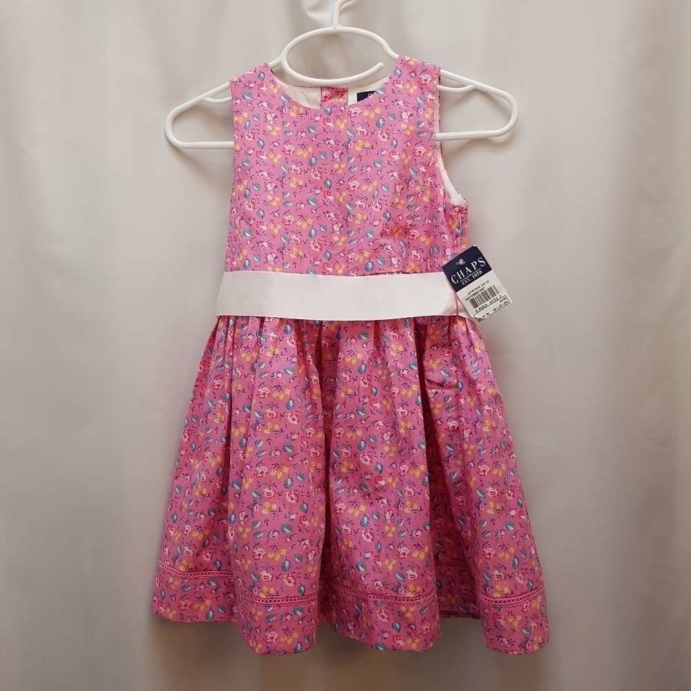Chaps girls 24 months floral lined dress  NWT